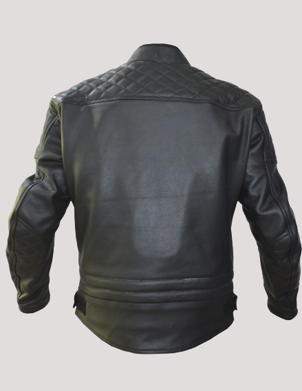Torque Biker Black Leather Jacket - Image 2