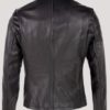 Nyc Waxed Cafe Natural Pebbled Leather Jacket - Image 3