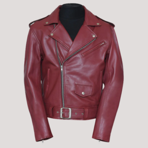 Red Leather Jacket Mens Zara