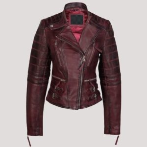 Wine Leather Jacket