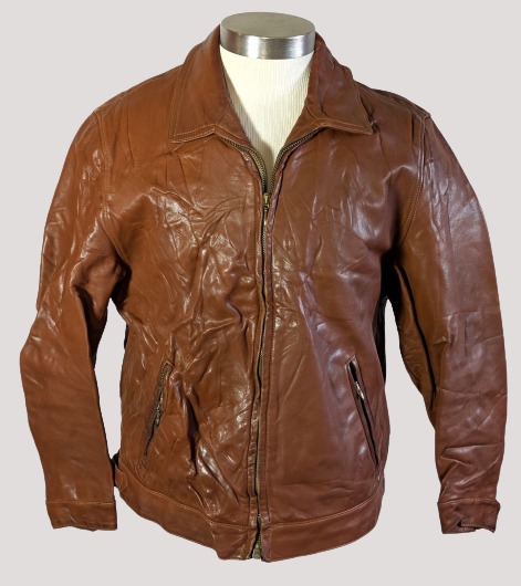 Wrinkled Leather Jacket - Color Jackets