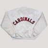 80s Arizona Cardinals White Bomber Satin Jacket - Image 2