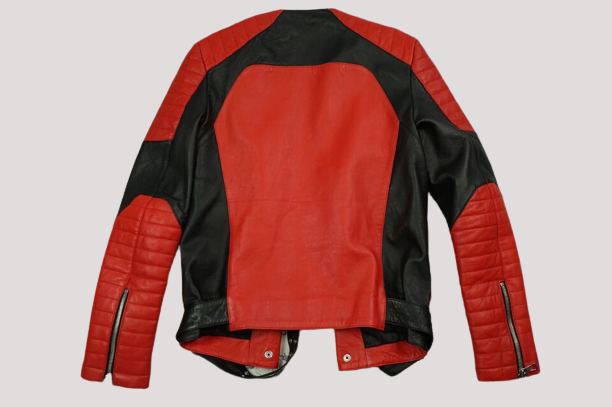 Mens Balmain H&m Rider Leather Jacket - Image 2