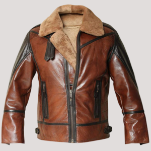 Leather Aviator Jacket Men