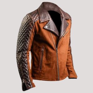 Real Diamond Leather Jacket Men's