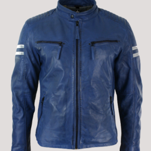 Slim Fit Leather Motorcycle Jacket