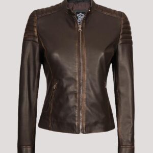 Thin Leather Jacket Womens