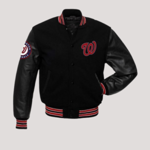 Washington Nationals Varsity Black Jacket