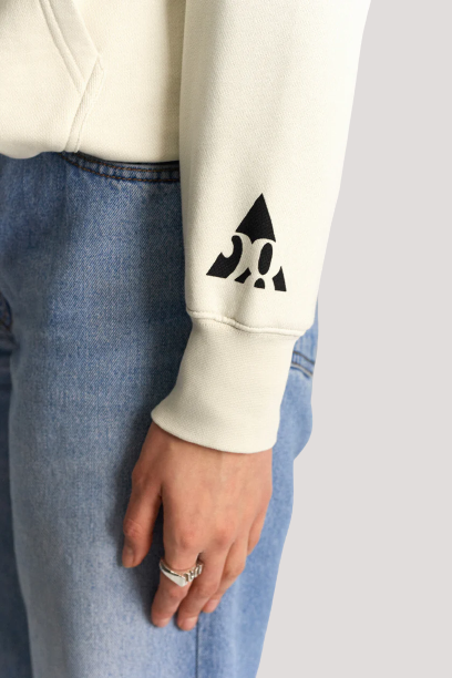 Unisex Cream 28 Hoodie - Image 3