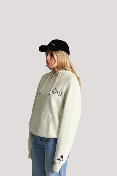 Unisex Cream 28 Hoodie - Image 2