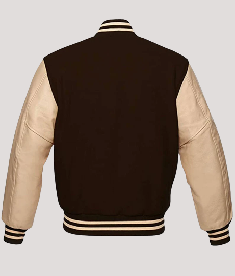 Mens Baseball Leather Sleeves Varsity Jacket - Image 2