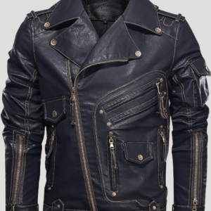 Heavy Leather Motorcycle Jacket