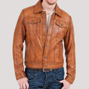 Leather Motorcycle Men's Jacket