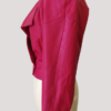 1980s Michael Hoban Hot Pink Cropped Leather Jacket - Image 2