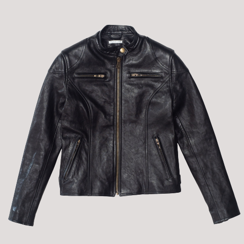 Woman Black Leather Jacket