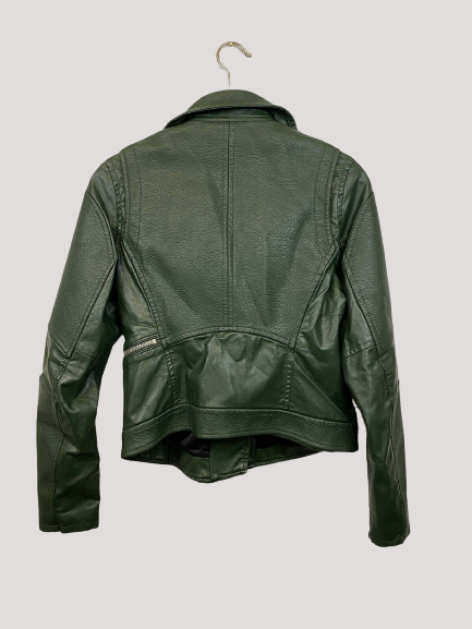 Women's Blanknyc Dark Green Easy Rider Leather Jacket - Image 2