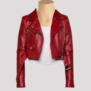 Leather Jacket Crop Top