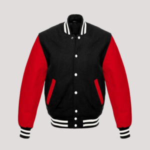 Leather Sleeves Varsity Jacket