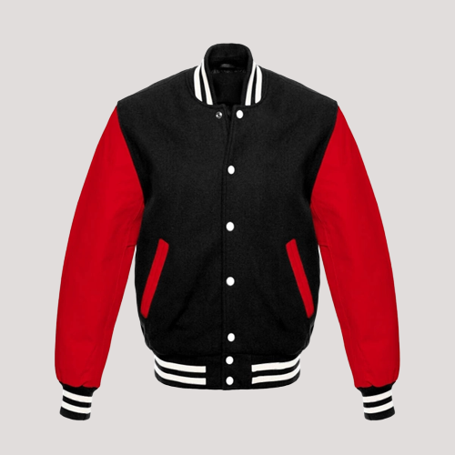 Leather Sleeves Varsity Jacket