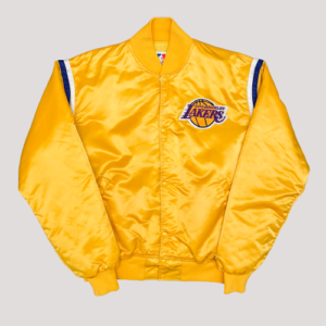 Los Angeles Lakers 1990s Starter Yellow Bomber Satin Jacket