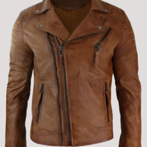 Men Leather Jacket Brown