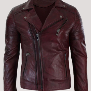 Mens Leather Bike Jacket