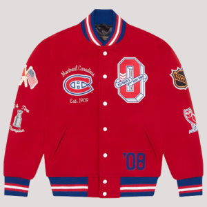 Montreal Canadiens Ovo X Nhl Red Varsity Jacket