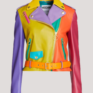 Multi Color Leather Jacket