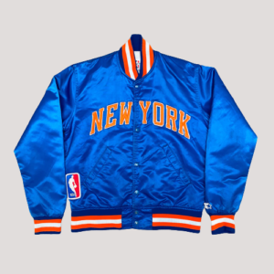 New York Knicks Nba Starter Bomber Satin Jacket