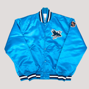 San Jose Sharks 1991 Center Ice Bomber Satin Jacket