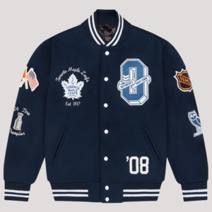 Toronto Maple Leafs Ovo X Nhl Blue Varsity Jacket