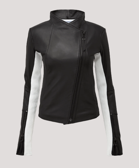 Woman Leather Motorcycle Jacket