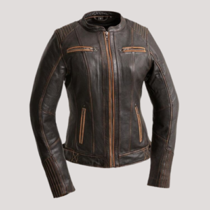 Women Leather Moto Jacket