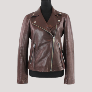 All Saints Brown Leather Jacket