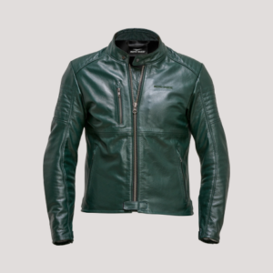 Green Leather Jacket Men