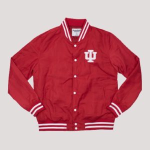 Iu Indiana Bomber Satin Jacket