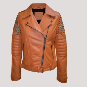 Ladies Leather Biker Jacket