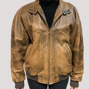 Mens Leather Pilot Jacket