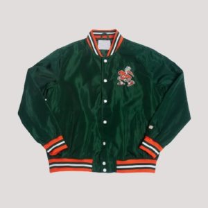 Miami Hurricanes Sebastian Varsity Bomber Jacket