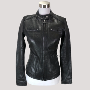 Michael Kors Leather Jacket Womens