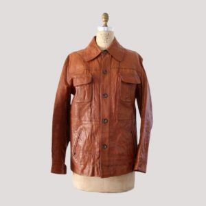 1970s Leather Jacket Mens