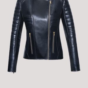 Black Womens Classic Leather Jacket