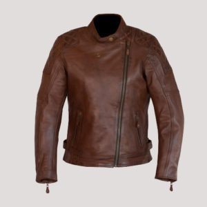 Brown Leather Motorcycle Jacket Womens