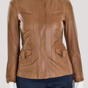 Elie Tahari Andreas Leather Jacket