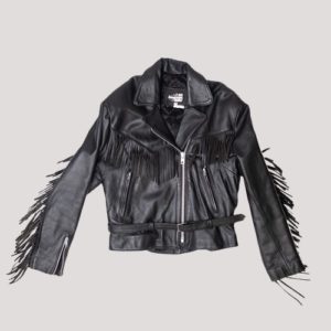 Leather Gallery Fringe Jacket