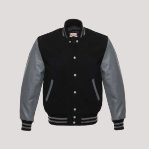 Mens Leather Sleeved Jacket