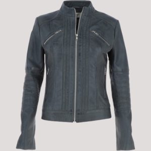 Womens Leather Racer Jacket