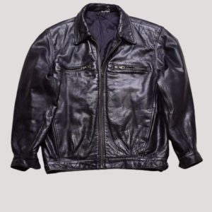 90's Blacks Leather Jacket