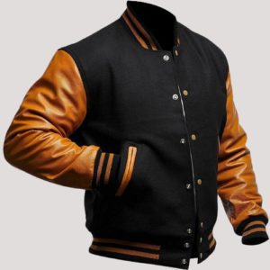 Brown Leathers Varsity Jacket