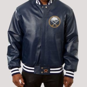 Buffalo Sabres Bomber Leather Jacket